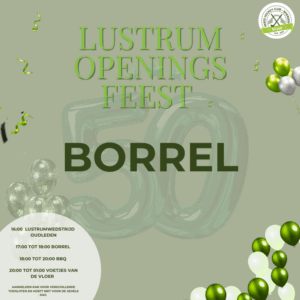 Openingsfeest zaterdag 13 september - BORREL