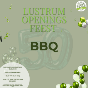 Openingsfeest zaterdag 13 september - BBQ
