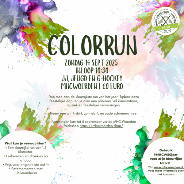 Colorrun zondag 14 september