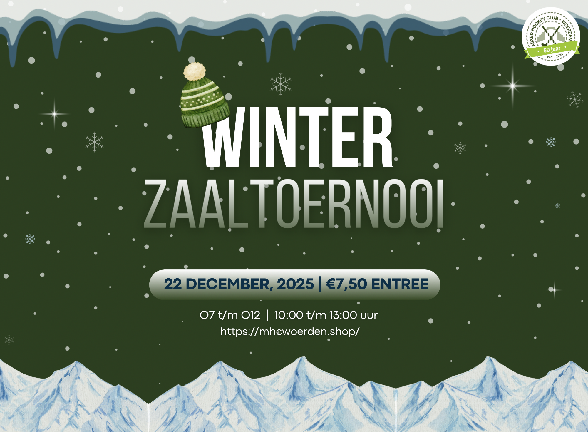 Winterzaaltoernooi 22 december | O7 t/m O12
